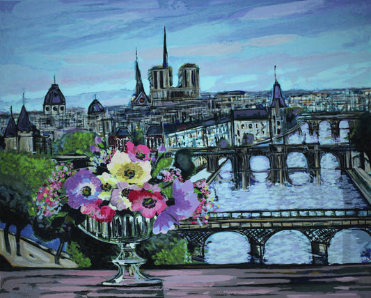 フランスの画商C女史がフランス絵画巨匠の画家ミッシェル・アンリを紹介してくれた=花を描く幸福の画家