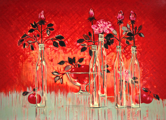 フランス絵画の巨匠ミッシェルとオリジナル版画<シルクスクリーン>を共同制作して展示会を開催