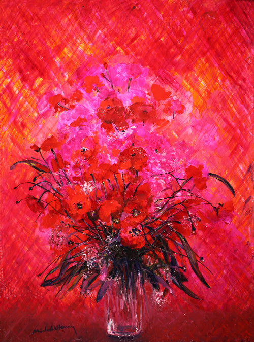 米歇尔·亨利《香牡丹》油画第60号