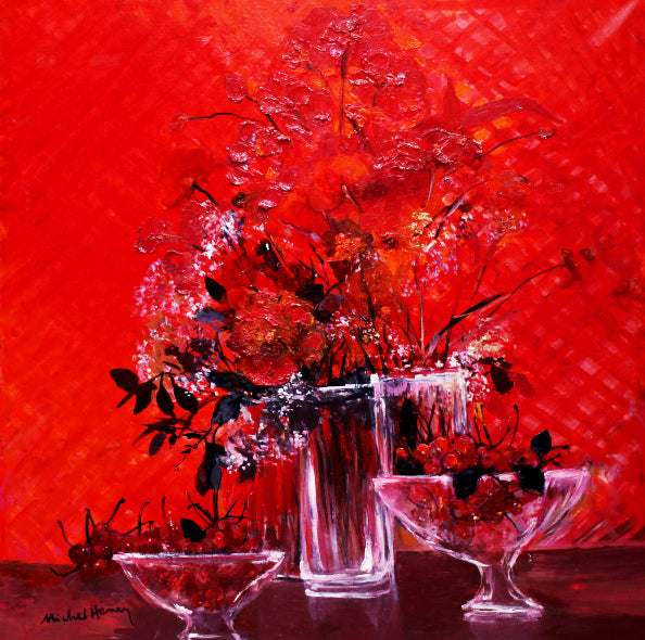 米歇尔·亨利《红色交响曲》油画第50号