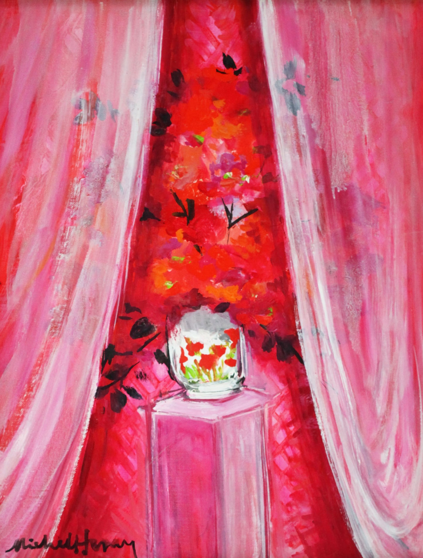 米歇尔·亨利《透明面纱》油画5F号