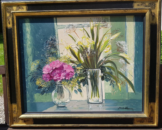 米歇尔·亨利《黄色鸢尾花》油画30号价格请联系我们