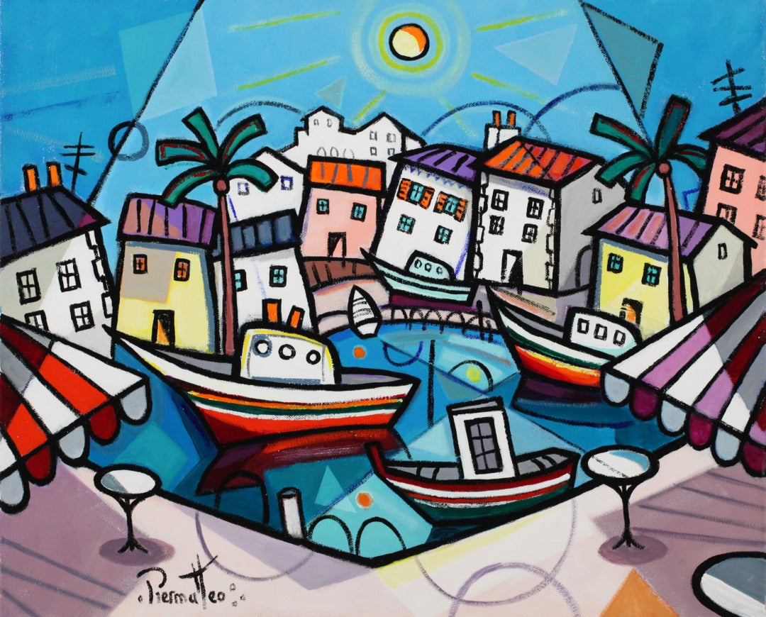 ジョゼ・ピエルマテオ <降り注ぐ陽光>油彩12号