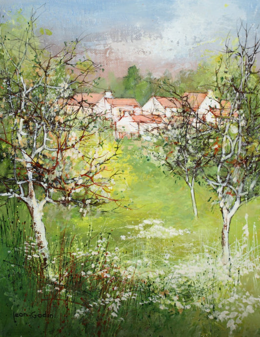 ジャン・ゴダン 【春】 油彩5号【額付】