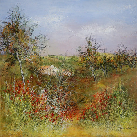 ジャン・ゴダン 【夏のシンフォニー】 油彩50x50cm【額付】