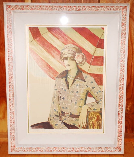 ジャン・ピエール・カシニョール 【パラソル】 オリジナルリトグラフ版画