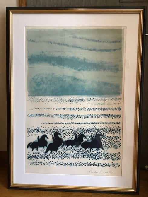 アンドレ・ブラジリエ 【ネプチューンの馬】オリジナルリトグラフ版画