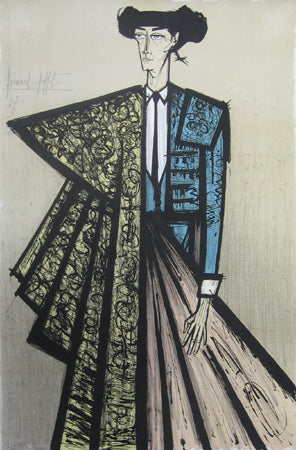 ベルナール・ビュッフェ <エスカミリオ> オリジナルリトグラフ版画 [額付】 99x65cm 1962年