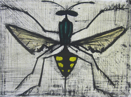 伯纳德·布菲特《蜜蜂》1964年 原版石版画 54x71cm