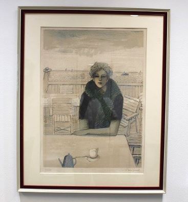 ジャン・ピエール・カシニョール 【ドーヴィルのエリザベス】 オリジナルリトグラフ版画