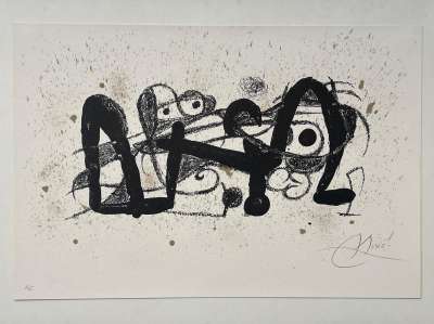 ジョアン・ミロ Miró Escultor(彫刻家ミロ) リトグラフ 1974年制作
