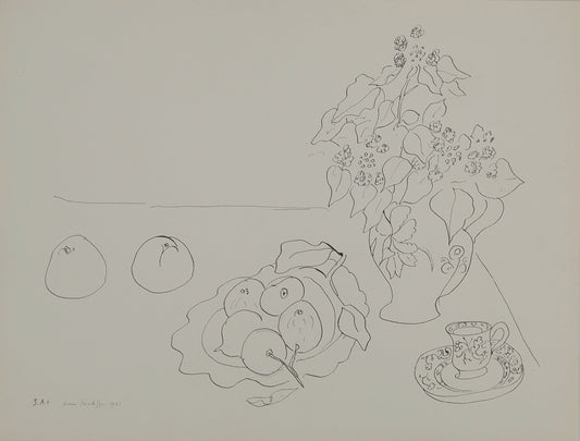 アンリ・マチス    【果実のある静物画】1943年イメージサイズ24,5x32.5cm  オリジナルリトグラフ  刷り込みサイン入り