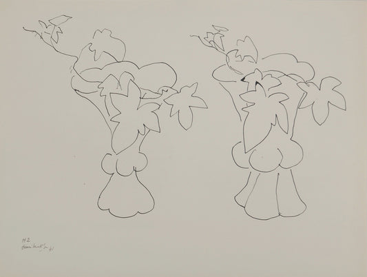 アンリ・マチス    【花瓶のブーケ】1943年イメージサイズ24,5x32.5cm  オリジナルリトグラフ  刷り込みサイン入り