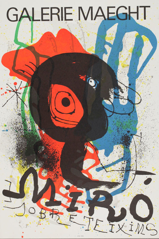 ジョアン・ミロ 【パリのギャルリーマーグ展ポスター】 サイズ83.5x56cm オリジナルリトグラフ版画