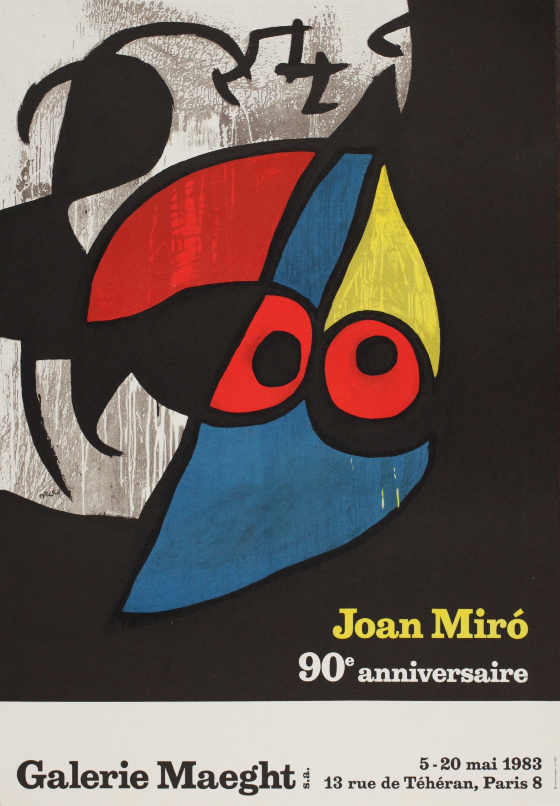 ジョアン・ミロ 【ミロ生誕90年記念展】イメージサイズ65x45cm オリジナルリトグラフ版画