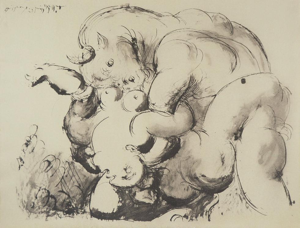 パブロ・ピカソ <ミノタウロス> オリジナルリトグラフ&ステンシル 1967年