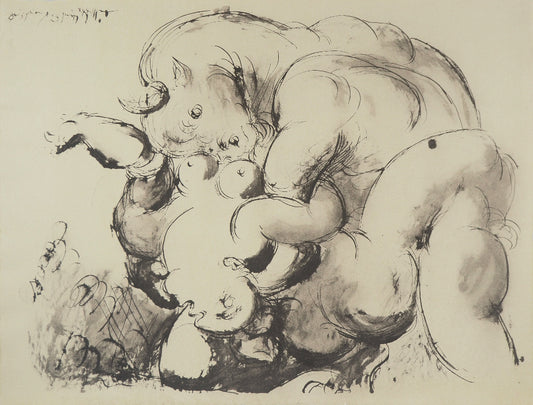 パブロ・ピカソ <ミノタウロス> オリジナルリトグラフ&ステンシル   1967年