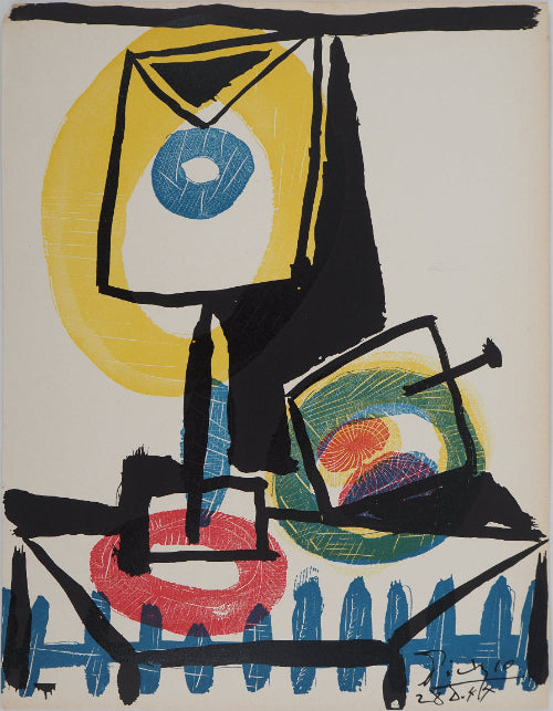 絵画 リトグラフ パブロ・ピカソ「若い画家」Pablo Picasso