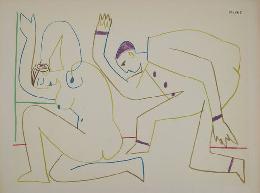 パブロ・ピカソ <敬意を表す> オリジナル リトグラフ  1954年