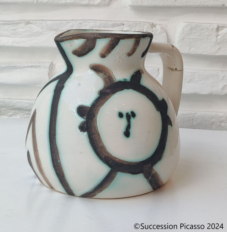 パブロ・ピカソ <ピッチャーヘッド> 陶器  1953年