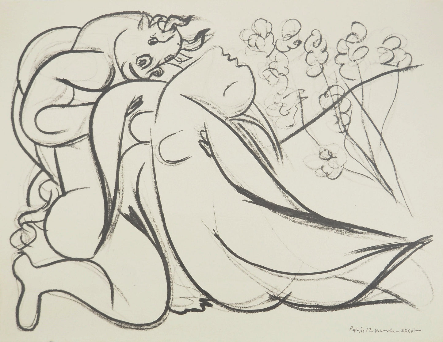 パブロ・ピカソ <乙女とミノタウロス> オリジナルリトグラフ&ステンシル   1967年