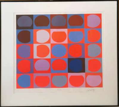 Victor Vasarely Bellatrix - Pyr The star Bellatrix and flame