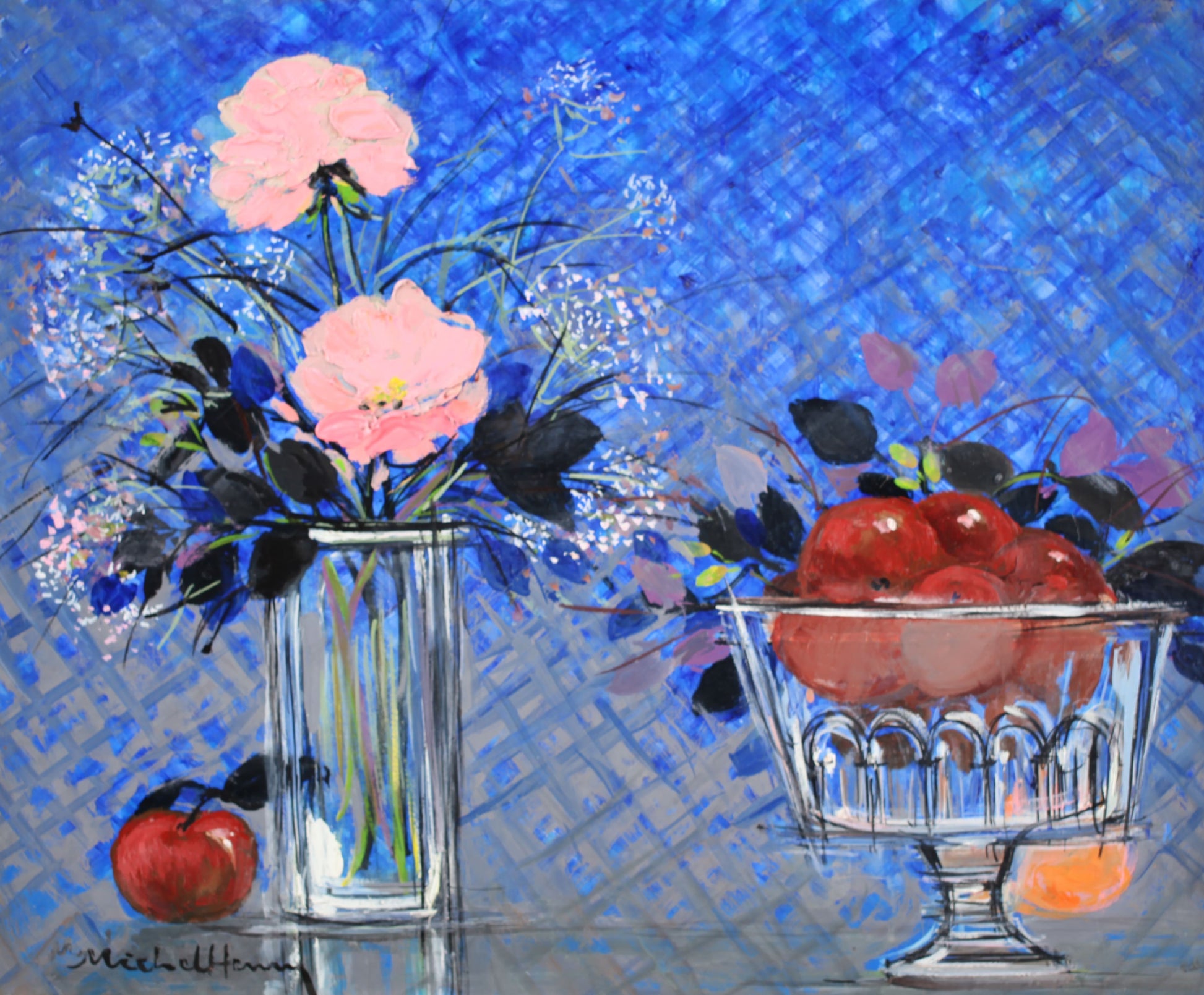 ミッシェル・アンリ 【青い影】 油彩12号F