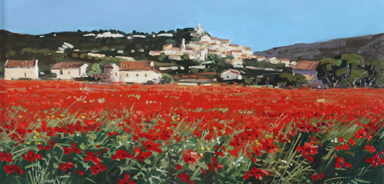 米歇尔·马格雷 <博尼约的虞美人> 30 x 60 厘米