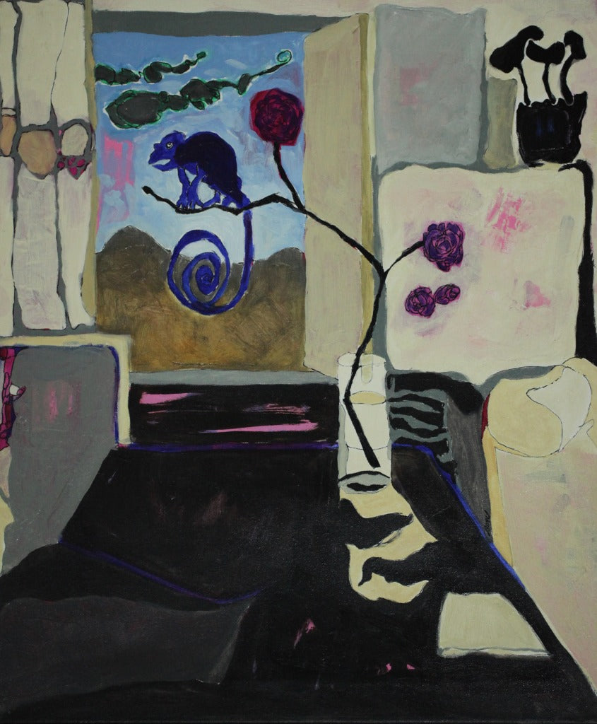 シモン・ブロー 【カメレオン】 油彩10号 【額付】