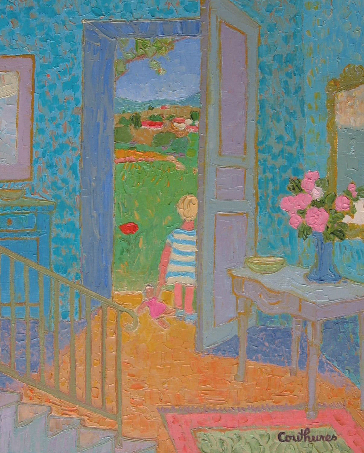 ダニエル・クチュール 【思い出】油彩10号 2009年制作【額付】