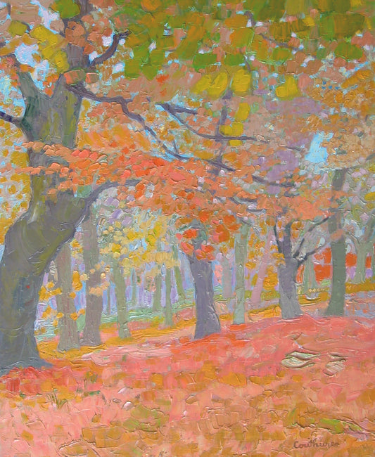 ダニエル・クチュール 「秋」 油彩12号 2009年制作 「額付」