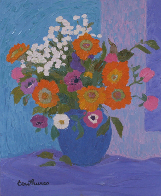 ダニエル・クチュール 【春の祭典】油彩8号 2006年制作【額付】