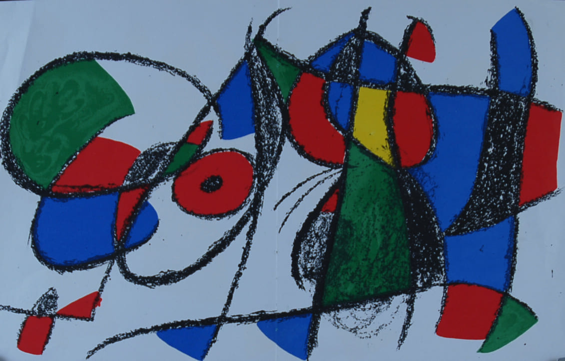 ジョアン・ミロ 【ミロオリジナル版画集より無題3】オリジナルリトグラフリトグラフ【額付】