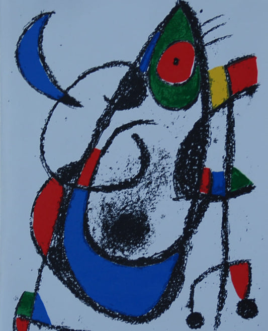 ジョアン・ミロ 【ミロオリジナル版画集より無題14】オリジナルリトグラフリトグラフ【額付】