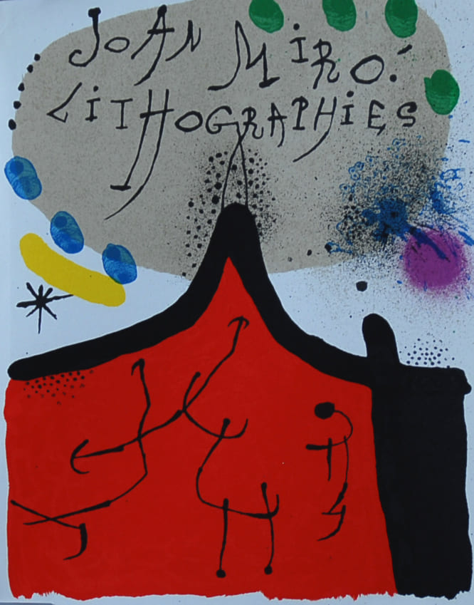 ジョアン・ミロ 【ミロオリジナル版画集より無題12】オリジナルリトグラフリトグラフ【額付】