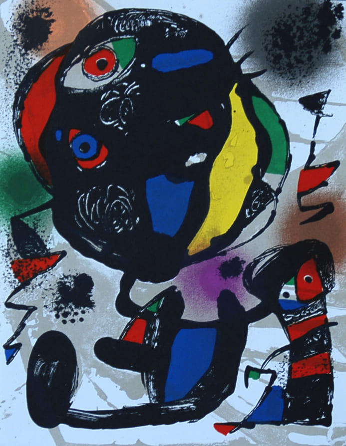 ジョアン・ミロ 【ミロオリジナル版画集より無題13】オリジナルリトグラフリトグラフ【額付】