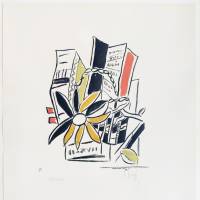 费尔南·莱热 《谢夫勒兹》 丝网版画 创作年代：约1951年 版数：194/200