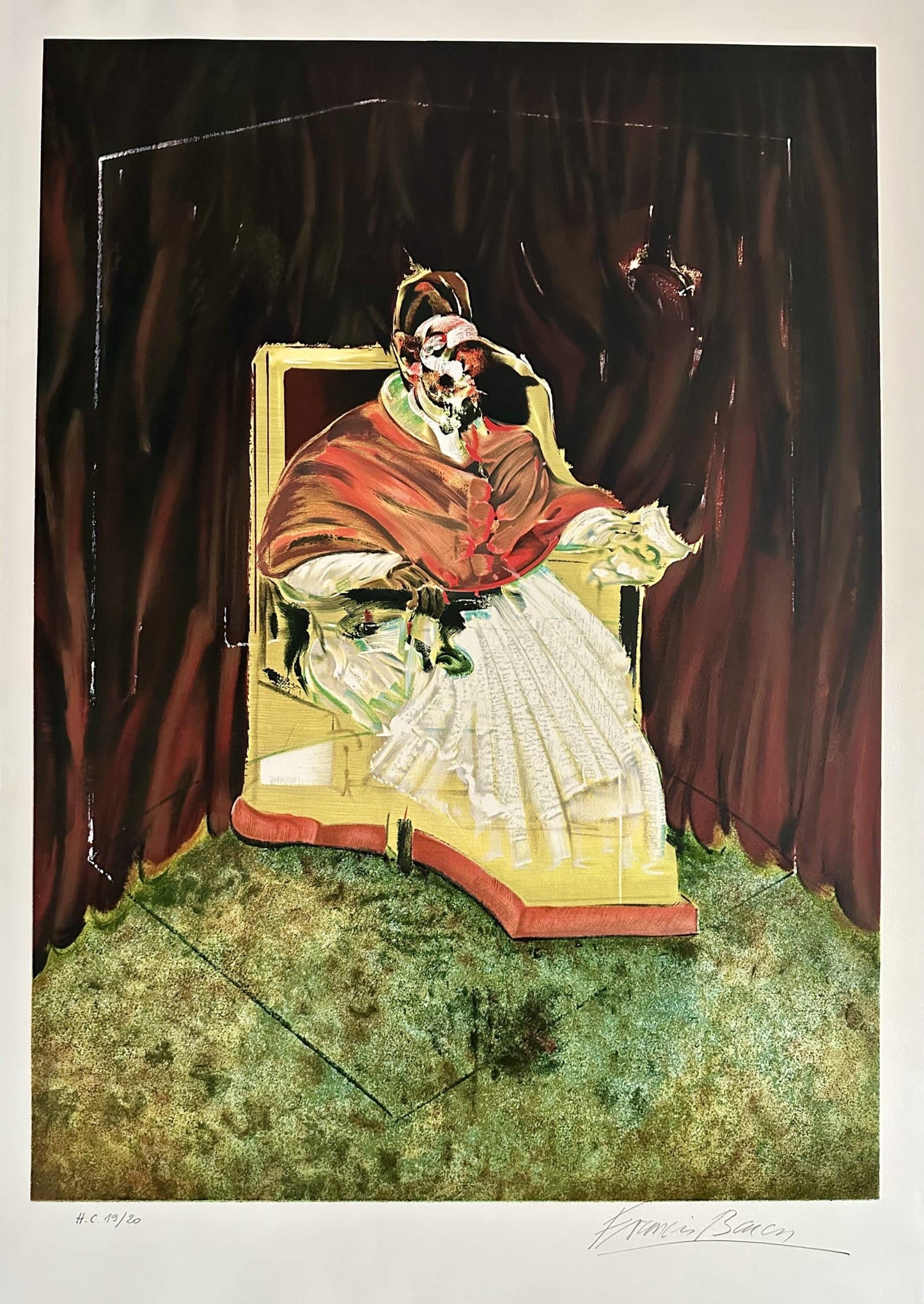 Francis Bacon, Study After Velázquez's Portrait of Pope Innocent X