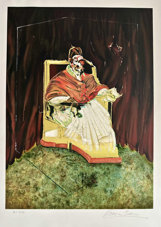 弗朗西斯·培根　　《根据委拉斯贵支的肖像画〈教皇英诺森十世〉所作习作》