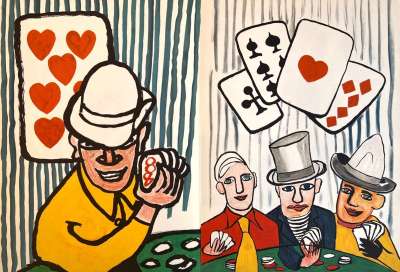 Alexander Calder: Joueurs de cartes I et Joueur de cartes II (Card Players)