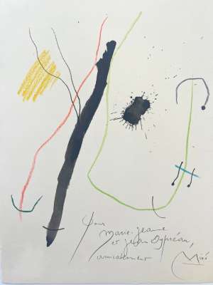 ジョアン・ミロ　Quelques fleurs pour des amis（友人たちへのいくつかの花）  ファクシミリ 1964年制作