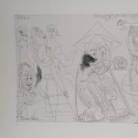 巴勃罗·毕加索《泪流满面的肖像》原版石版画 1964 年