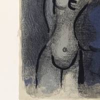 マルク・シャガールMarc Chagall  Rahab and the Spies of Jericho（ラハブとエリコのスパイ）  リトグラフ 1960年制作  限定50部中 第28番