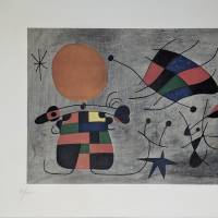 Joan Miro [Dandy] 1969 Image size 74x59cm Original actinto &amp; carborundum