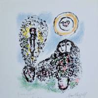 マルク・シャガール　La Mise en mots（ラ・ミーズ・アン・モ／言葉にすること）  リトグラフ 1969年制作サイン　EA 入り