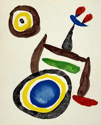 Joan Miro [Dandy] 1969 Image size 74x59cm Original actinto &amp; carborundum