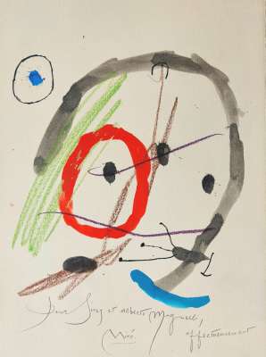 ジョアン・ミロ  Quelques fleurs pour des amis 『友人たちへのいくつかの花』ファクシミリ 1964年