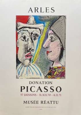 パブロ・ピカソ Donation Picasso, 57 dessins – Musée Réattu, Arles  ポスター 1970年制作