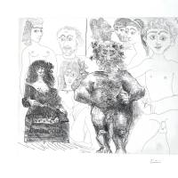 Pablo Picasso "Portrait with Tears" Original Lithograph 1964