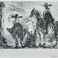 Pablo Picasso "Portrait with Tears" Original Lithograph 1964